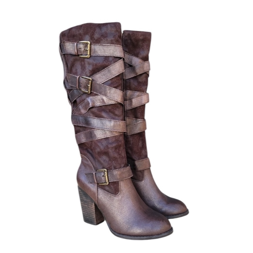 Steve Madden Redondo Leather & Suede Boots - Picture 2 of 10